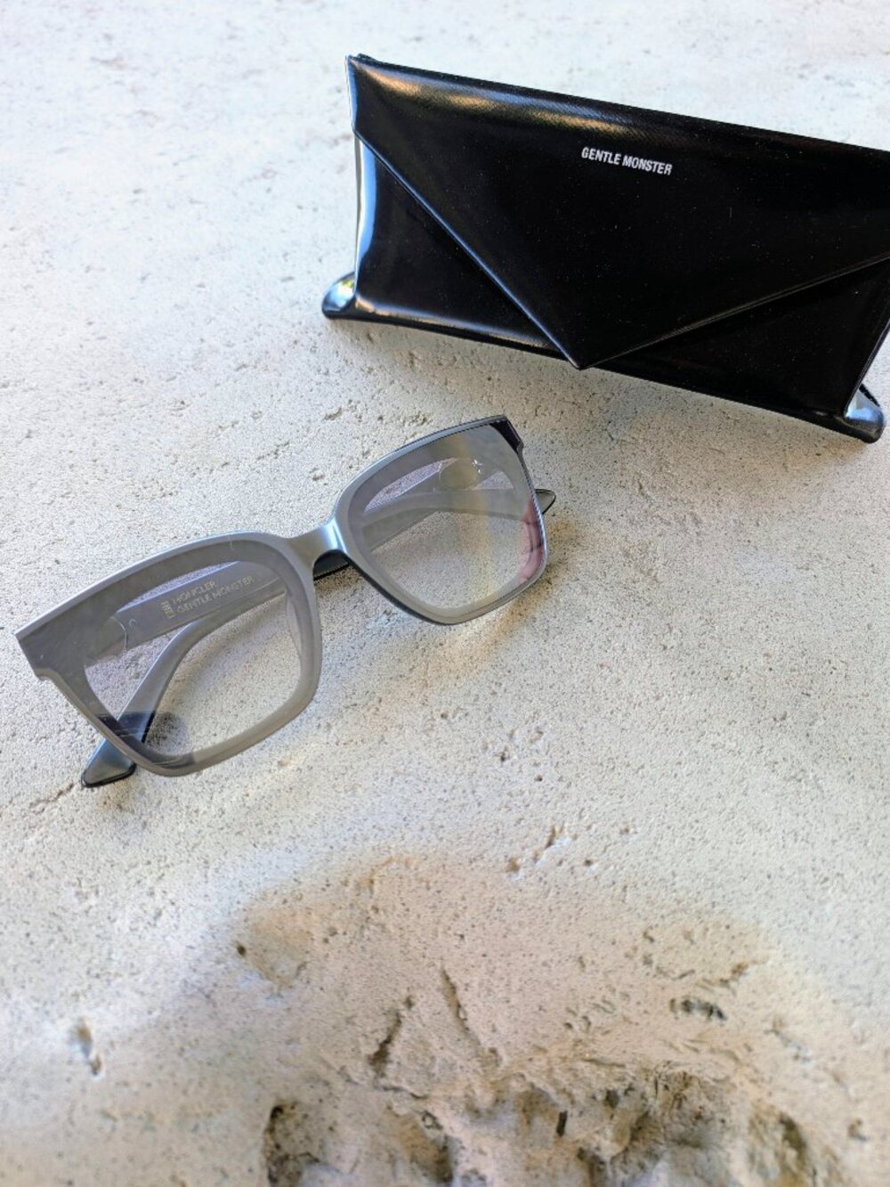 Moncler x Gentle Monster Swipe 3 Square Sunglasses, Black Gradient, With Case